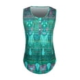 thumbnail image 3 of LilyLLL Womens Sleeveless Buttons Printed Vest Tank Tops Dressy Tunic T-shirt, 3 of 5