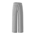 thumbnail image 5 of Dresfit Baggy Sweatpants Men Summer Corduroy Y2k Pants Ribbed Knit Drawstring Lounge Trousers 2026 Loose Fit Relaxed Fit Straight Leg Joggers with Pockets Light Gray XL, 5 of 5