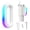 White, variant on 7 Modes LED Light-Up Tumbler Handle for Stanley Cup 40oz/30oz, Tumbler Handle with Pickup Music Rhythm Lights Use for Outdoor Party & Home, Birthday Christmas Valentine's Stanley Gift (H10 White)
