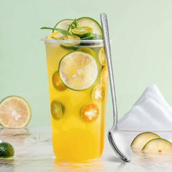 Article de Vaisselle Cuillères à Thé Glacé avec Long Manche et Cuillères à Mélanger en Acier Inoxydable pour Thé et Café