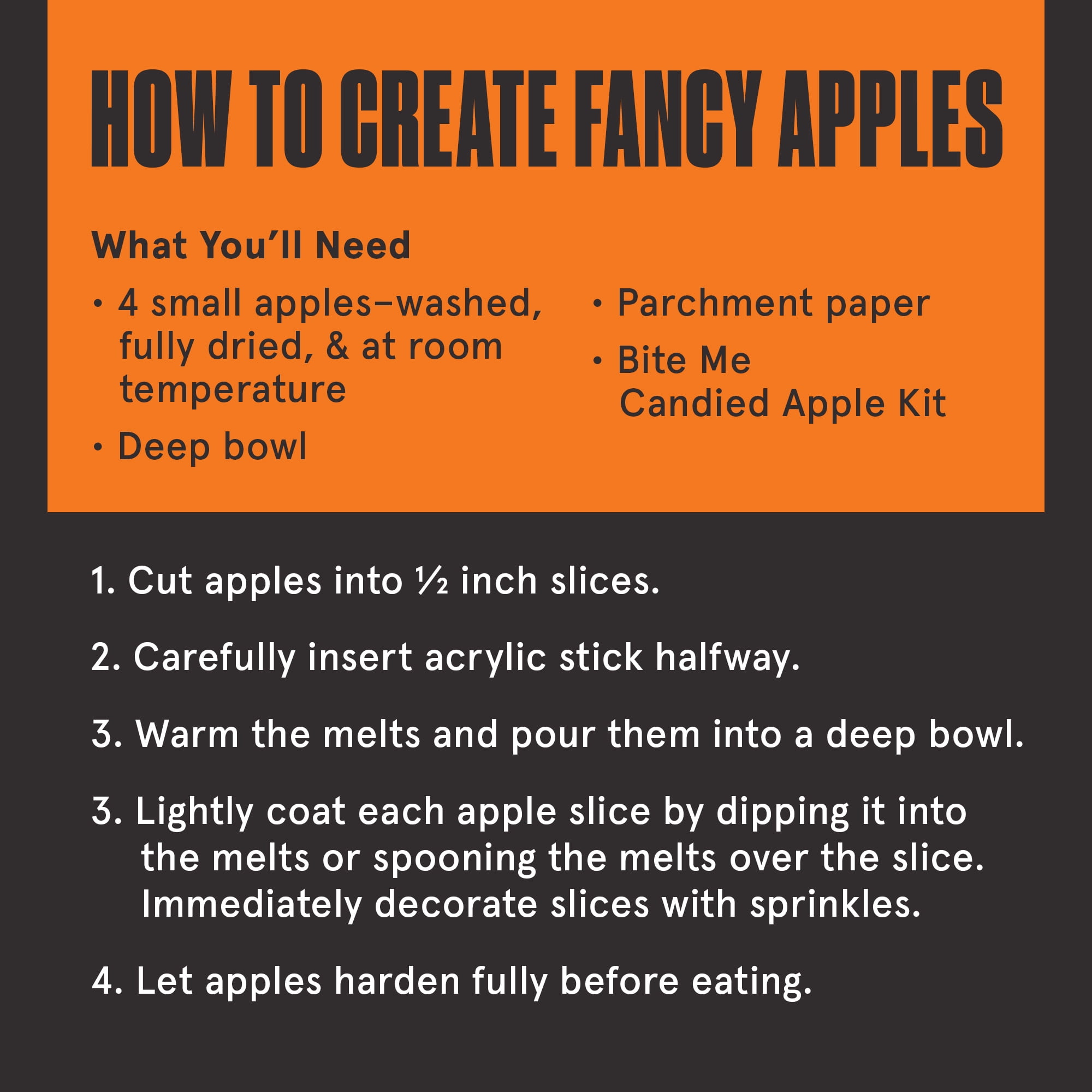 Fancy Sprinkles Bite Me Candied Apple Kit with Sprinkles and Melts, 8.6 oz
