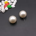 thumbnail image 5 of 2cm Big Simulated Pearl Earrings Temperament Simple Personality White Statement Earrings For Women Korean Earrings  Jewelry Gift, 5 of 10