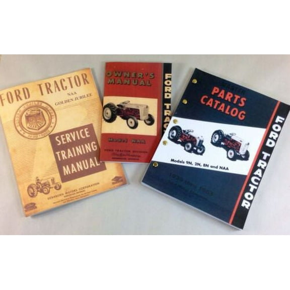 Lot Ford Naa Golden Jubilee Tractor Service Operators Parts Manuals Shop Repair