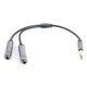 thumbnail image 2 of 6.35mm 1/4 Inch Stereo Plug Male To Dual Jack Female Y-splitter Cable Audio Cord Dz, 2 of 5
