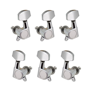 Abody 6 Pcs Chevilles de Corde de Guitare Accordeurs Verrouillables 3L3R Chevilles d'Accordage Accordeurs de Corde Têtes de Machine d'Accordeur de Guitare Électrique Acoustique Boutons 3 Gauche 3 Droite