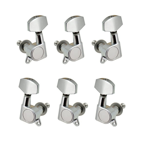 Afinador de Cuerdas 6pcs Clavijas de cuerda de guitarra selladas Sintonizadores de bloqueo 3L3R Clavijas de afinación Sintonizadores de cuerda Sintonizador de guitarra acústica eléctrica Cabezales de Tomshoo Afinador de Cuerdas
