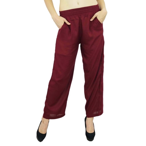 Bimba Women Long Pajama With Pockets Modal Cotton Night Pyjama Sleepwear