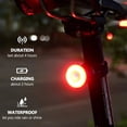 thumbnail image 2 of Juego de Luces de Bicicleta Recargables por USB: Luz Delantera (Luz ) y Luz Trasera (Luz LED Roja) para Accesorios de Bicicleta de Carretera., 2 of 5