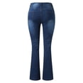 thumbnail image 5 of Boot Cut Jeans for Women Mid Waist Tummy Control Trendy Flare Jeans Straight Denim Pants S, 5 of 6