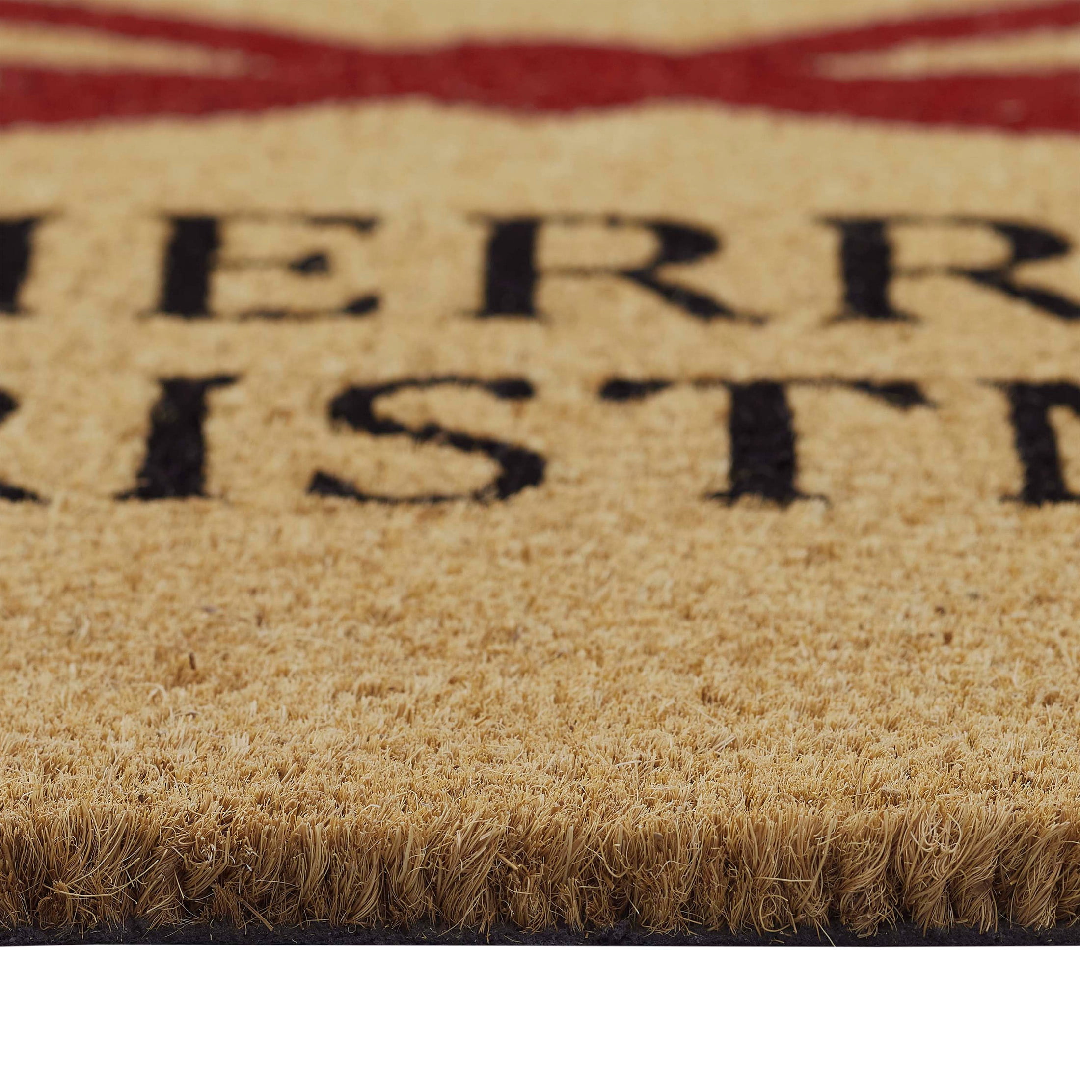 VCNY Home Multi Merry Christmas Bow Outdoor Coir Doormat, 18" x 30"