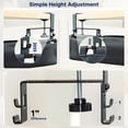 thumbnail image 3 of VIVO 47” Black Clamp-on Fabric Cable Power Strip Management Tray, 3 of 8