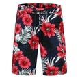 thumbnail image 5 of SSLR Men Hawaiian Shirt + Shorts Suits Casual Short Sleeve Button Down Beach Shirt Sets, 5 of 7