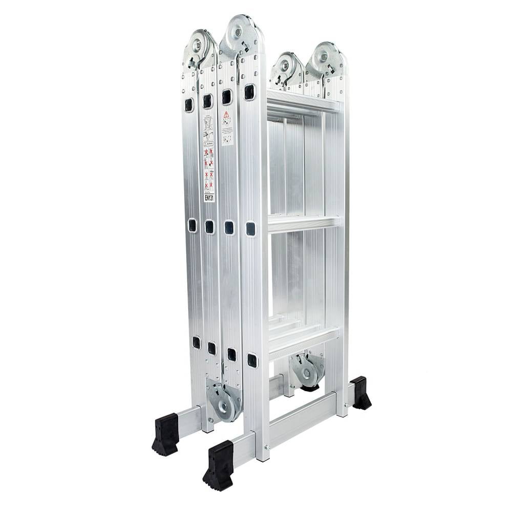 Details about   Aluminum Ladder Folding 12.5FT Multi Step Scaffold Extendable Giant Heavy Duty 