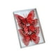 thumbnail image 2 of Adornos navideños con pinzas | Colgantes huecos de malla de tela brillante | Colores rojo, dorado, plateado y rosa | Decoración navideña | Multiusos para árboles, envoltura de regalos y decoración, 2 of 6