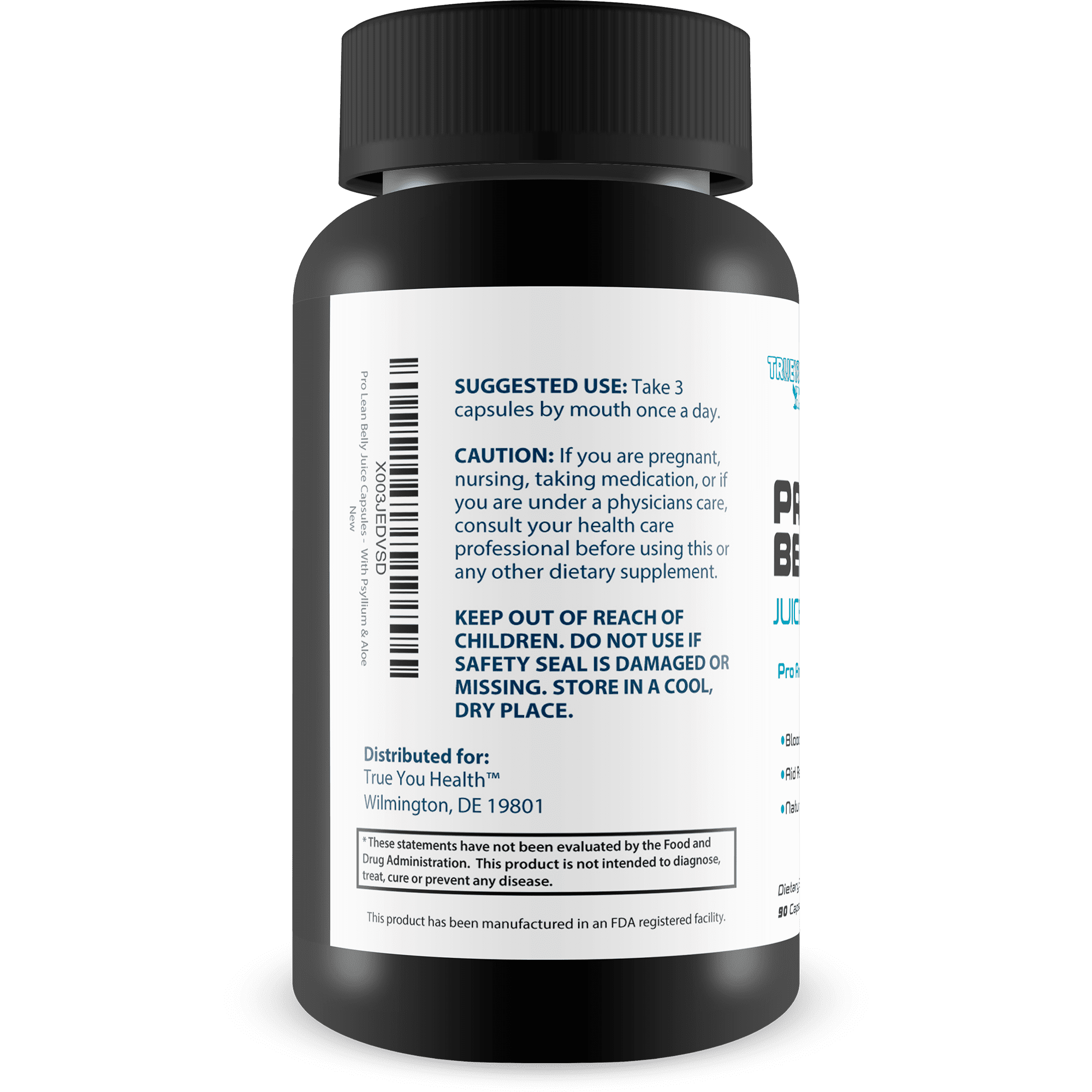Pro Lean Belly Juice Capsules - Daily Cleanse Supplement - Support Digestive Health, Immune Health, Regularity, Overall Wellness - Detox Cleanse - Aid Improved Health & Energy - With Psyllium & Aloe