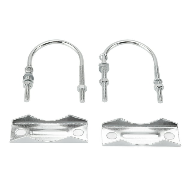 Antenna Mast Clamp Strong and Secure, Versatile Mounting, All Weather, Easy Installation for Mast with Double Antenna Mast Clamp Kit Iron V Jaw Block, U