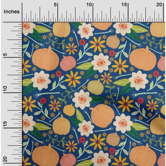 oneOone Cotton Silk Sapphire Fabric Halloween Fabric For Sewing Printed Craft Fabric By The Yard 42 Inch Wide