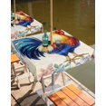 thumbnail image 2 of nqOlkjepod Farmhouse Chicken Outdoor Tablecloth with Umbrella Hole & Zipper, Watercolor Flowers Floral Farmhouse Square Table Cover 54x54 Inch, Dining Waterproof Table Cloth Protector for Patio, 2 of 7