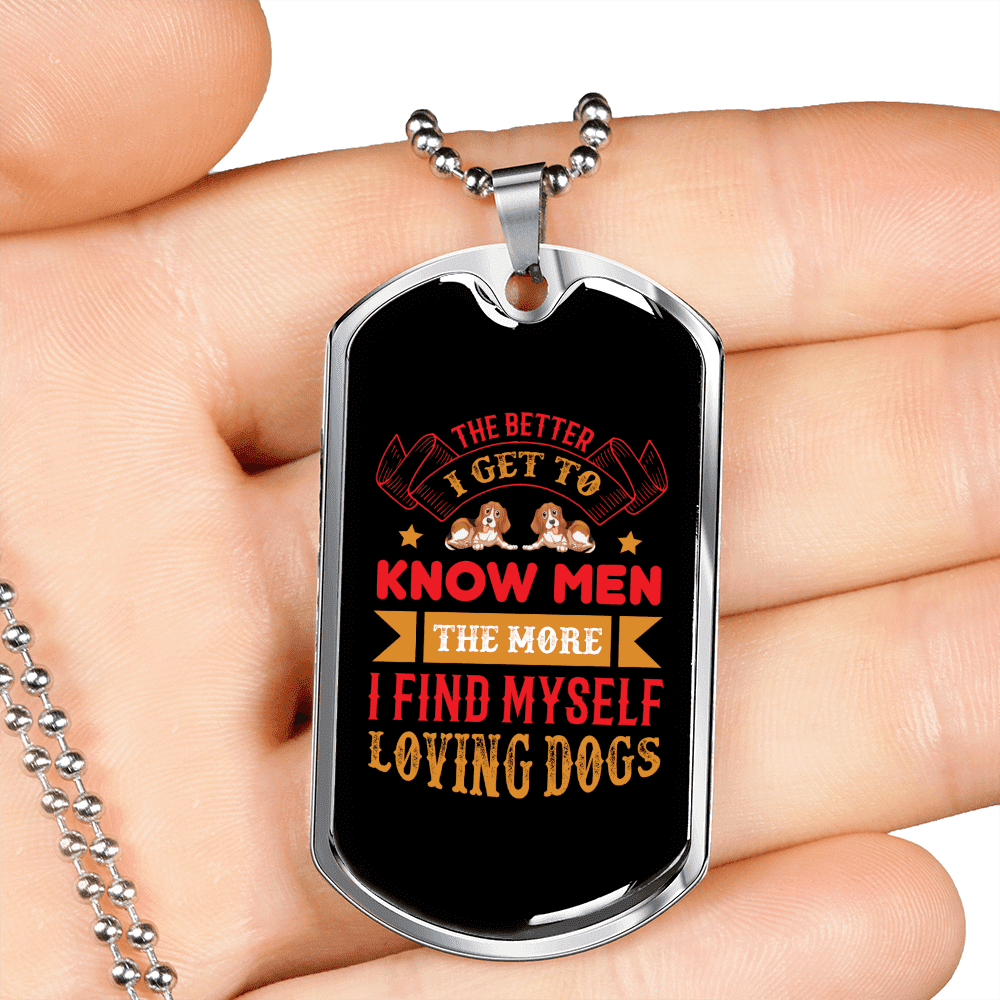 Dog tag necklace for dogs outlet