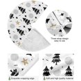 thumbnail image 4 of SKYSONIC Winter Snowflake Christmas Tree Christmas Tree Skirt 36" Christmas Decorations Indoor Outdoor Tree Skir for Home Holiday Party Decorations Gift, 4 of 5