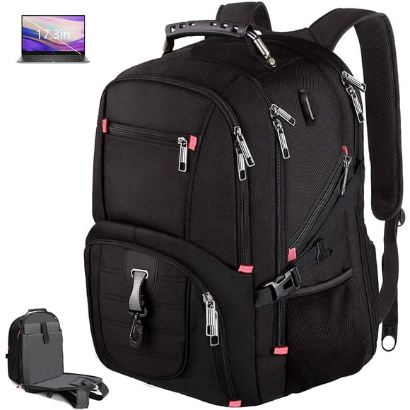 Mochila de viaje Euphrates para computadora portátil de 17 pulgadas antirrobo con puerto USB 45L