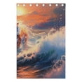 thumbnail image 5 of Tiger Waves Sun Clouds Sea Black Out Curtains 72 Inch Length Curtains for Sliding Glass Doors Bedroom Living Room 2 Pack, 5 of 6