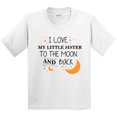thumbnail image 3 of Inktastic I Love My Little Sister to the Moon and Back Youth T-Shirt, 3 of 5