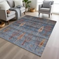 thumbnail image 6 of Dalyn Rugs Machine Washable Indoor/Outdoor Chantille Blue 8' x 10' Rug, 6 of 9
