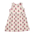 thumbnail image 3 of Girls Dress Christmas Tree Bow Sleeveless Dress for Girls Hem A-Line Casual Sundress, 3 of 7