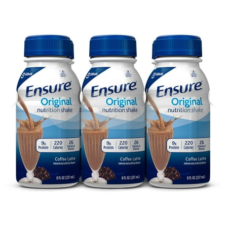 Ensure Original Nutrition Shake, Meal Replacement Shakes, Coffee Latte, 8 fl oz, ( 24 (Best Diet Meal Replacement Shakes)