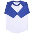 thumbnail image 2 of Hat and Beyond Kids Plain Raglan Baseball T-Shirt with 3/4 Sleeve, 2 of 4