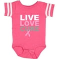 thumbnail image 3 of Inktastic Live Love Cure Breast Cancer Boys or Girls Baby Bodysuit, 3 of 5
