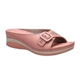thumbnail image 2 of Sandalias y pantuflas de boca de pez de una palabra de verano Cuñas de suela gruesa Casual Wmkox8yii hj789, 2 of 5