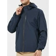 thumbnail image 2 of SUNSIOM Imperméable pour Hommes, Veste de Pluie Légère à Capuche avec Poches pour Randonnée en Plein Air, 2 of 6