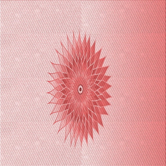 Ahgly Company Indoor Square Patterned Bean Red Area Rugs, 8' Square