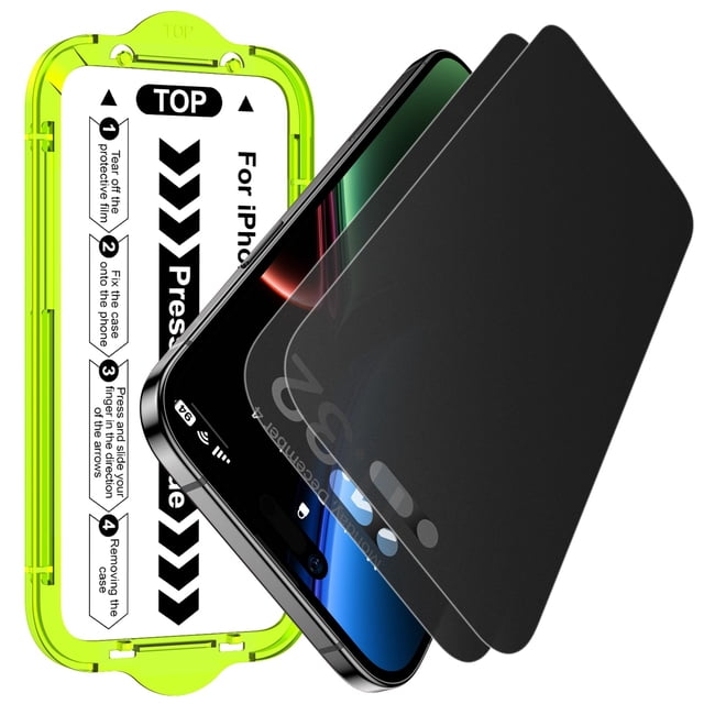 Protector de pantalla mate con privacidad Esanik para iPhone Air 2 unidades