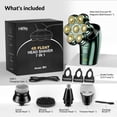 thumbnail image 6 of Head Shavers for Bald Men - 7D Arc Electric Razor with Magnetic Detachable Head, Waterproof Wet Dry 5-in-1 Electric Shaving & Grooming Kit, LED Display Head & Body Hair Shaver, Dark Green, 6 of 9
