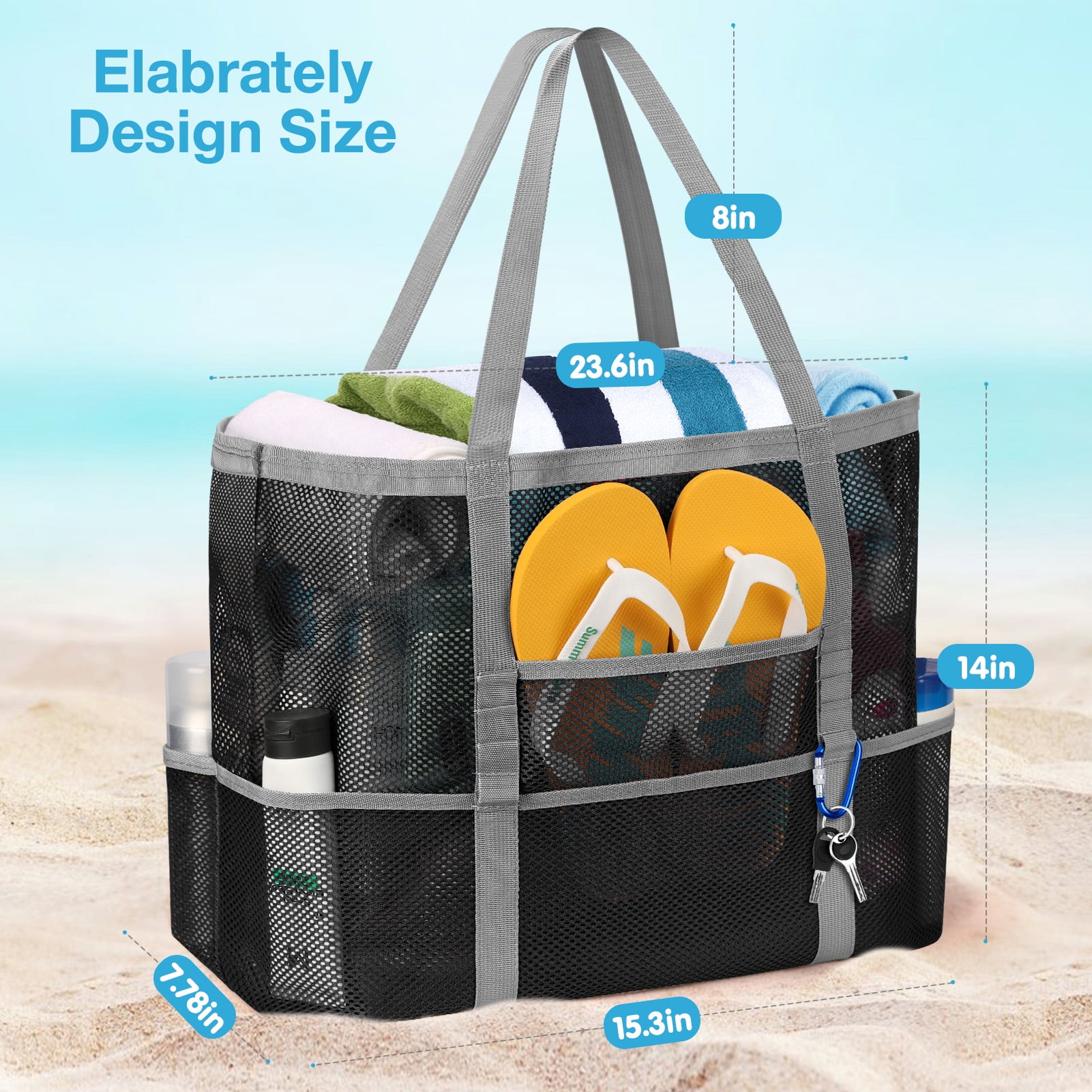 Mesh Beach Bag 21 X 16 (6pcs/unit)