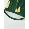 thumbnail image 6 of Burkashear Family Matching Christmas Pajamas Set Tree and Letter Print Holiday Pajamas Sleepwear Dad Mom Kids PJs, 6 of 10