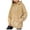 Khaki, variant on FNFYFH Womens Oversized Sherpa Hoodie Fuzzy Fleece Sweatshirt Hooded Casual Long Sleeve Fluffy Pullover Tops with Pockets