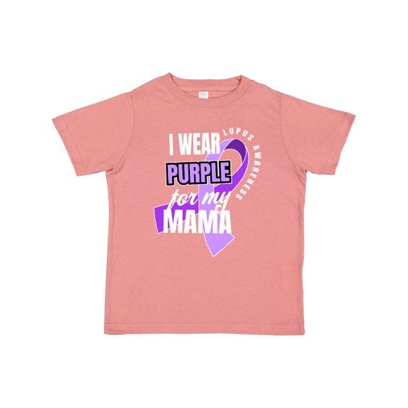 Inktastic I Wear Purple for My Mama Lupus Awareness Boys or Girls Toddler T-Shirt