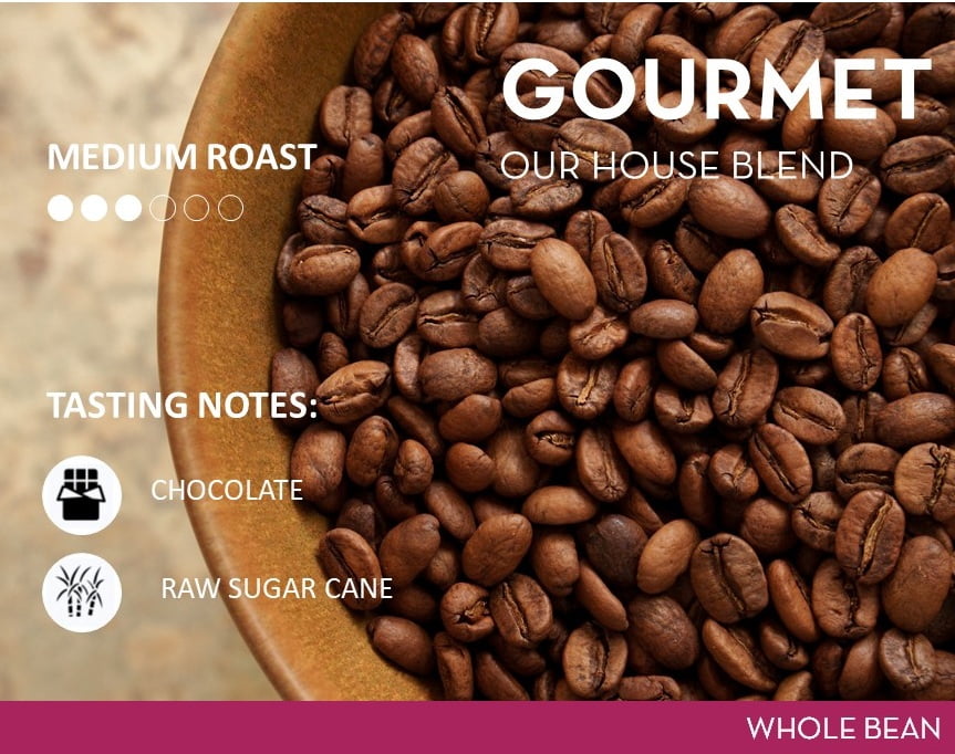 Cafe Quindio Gourmet - Medium Roast 100% Colombian Excelso Whole Bean Arabica Coffee - 88 Ounce Bag (2500g)