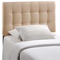 thumbnail image 1 of Lily Twin Upholstered Fabric Headboard - Beige, 1 of 4