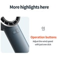 thumbnail image 3 of Handheld Fan Portable Electric Cold Compress Cooling Fan USB Rechargeable Desk Table Fan with 3 Adjustable Wind Speed Phone Holder for Home Office Travel Use, 3 of 7