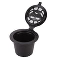 thumbnail image 4 of Reusable Coffee Capsule, 3pcs Household Coffee Capsules Filter Refillable Capsules Cup Fit with Cleaning Brush and Measuring Spoon[Black], 4 of 9
