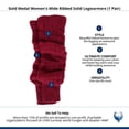 thumbnail image 3 of Gold Medal  Wide Ribbed Solid Legwarmers (1 Pair) (Women), 3 of 3