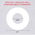thumbnail image 2 of 3000-3D Crystal Self-Adhesive Hole Reinforcement Stickers, 1/4" Diameter, Non-Printable, 768 Labels Per Pack, 4-Packs - WHITE, 2 of 2