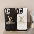 thumbnail image 2 of Funda De Teléfono Clásica De Rejilla De Letras De Lujo iPhone 11 12 13 14 Pro Max Protectora Inteligente, 2 of 3