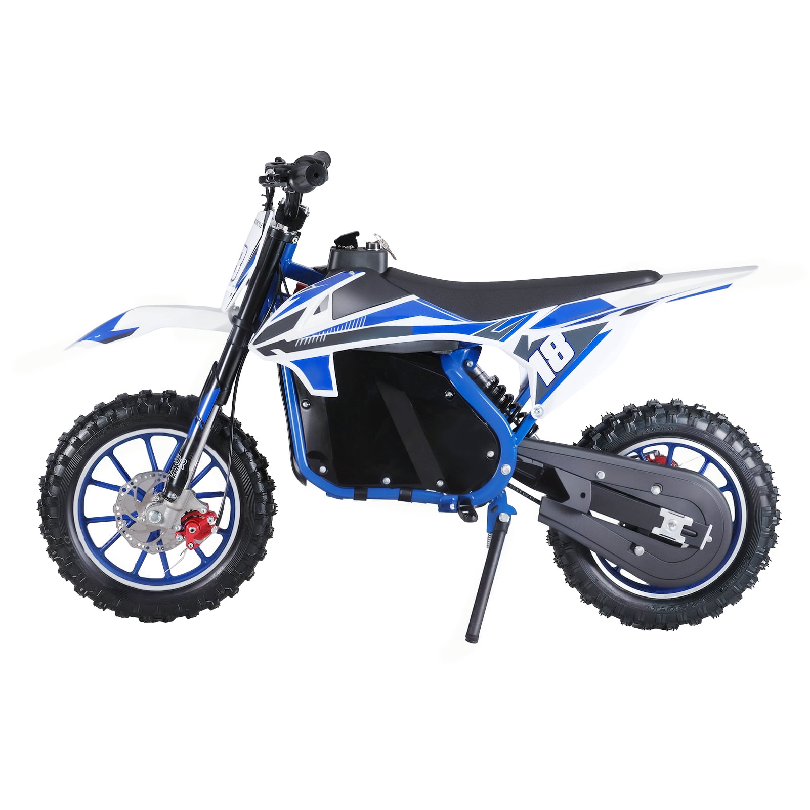 Dapmiu 36V 350W Kids Electric Dirt Bike, 25KM/H Top Speed & 45min Ride Time, 10" Off-Road Tires with 3-Speed Gear