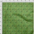 thumbnail image 4 of oneOone Viscose Chiffon Green Fabric Ocean Life Sewing Material Print Fabric By The Yard 42 Inch Wide, 4 of 4